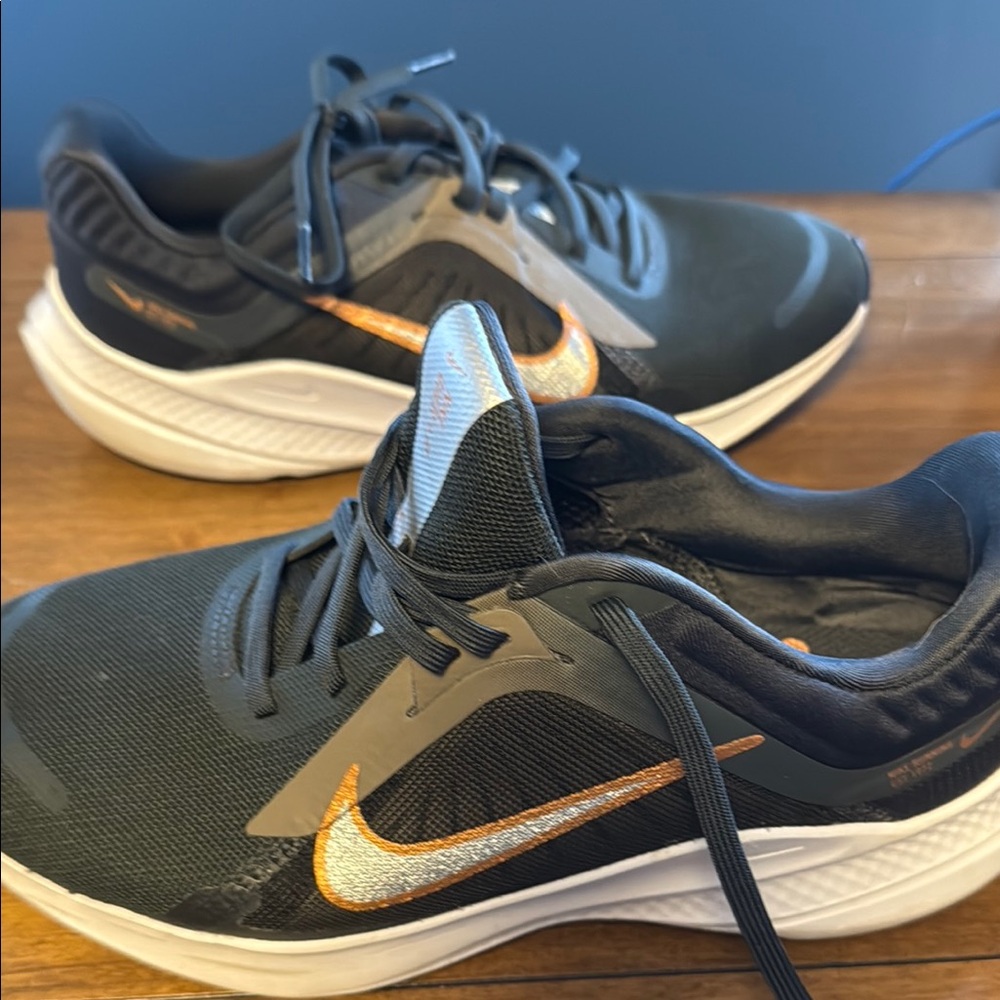 Nike Black and Orange Running Shoes